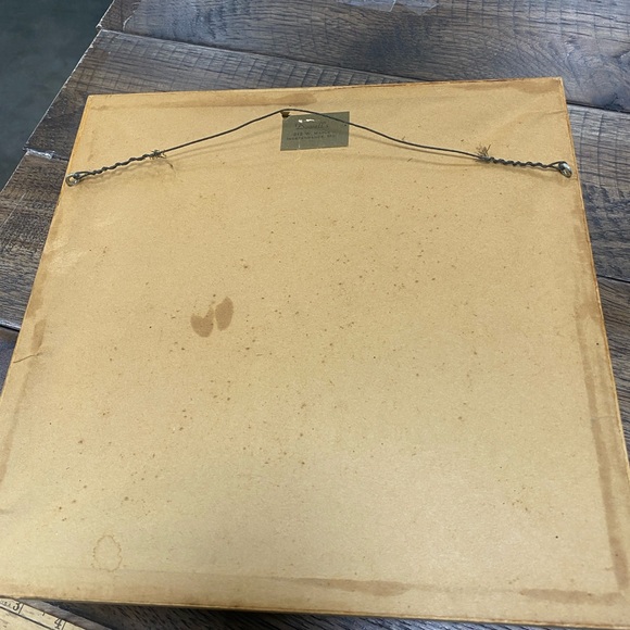 Antique Buffalo Pottery Campbell’s Soup Kids BABY Food Dish BOWL Wood Frame USA - Picture 6 of 13